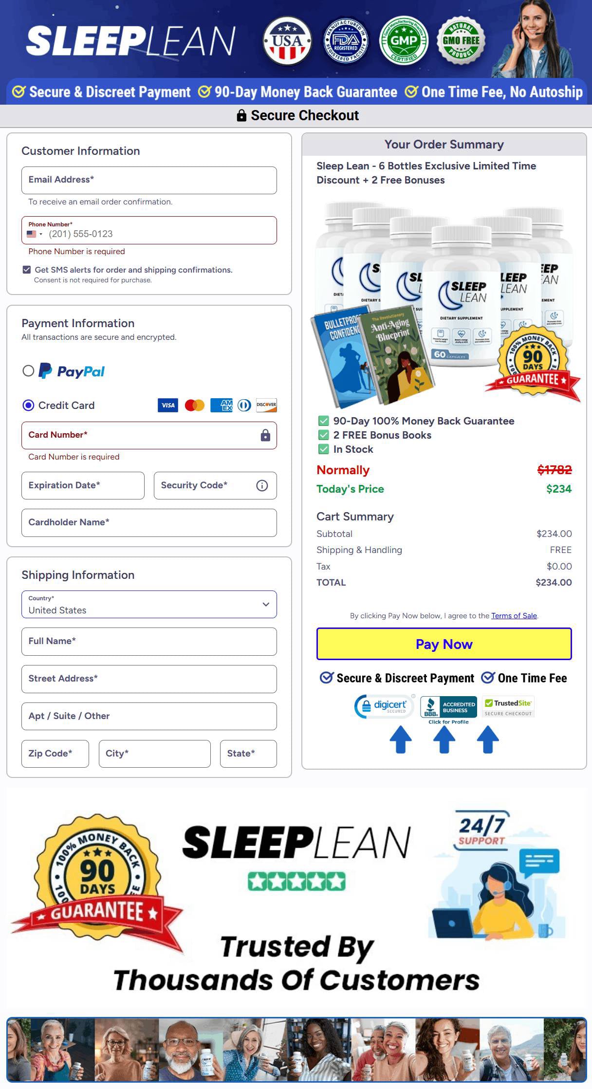 Sleep Lean Order